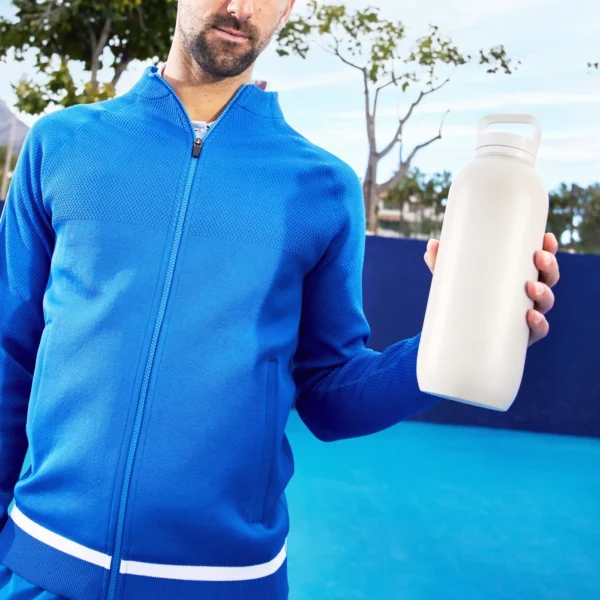 Sports multifunctional thermos cup and spout cover -Wide mouth stainless steel bottle - Image 3